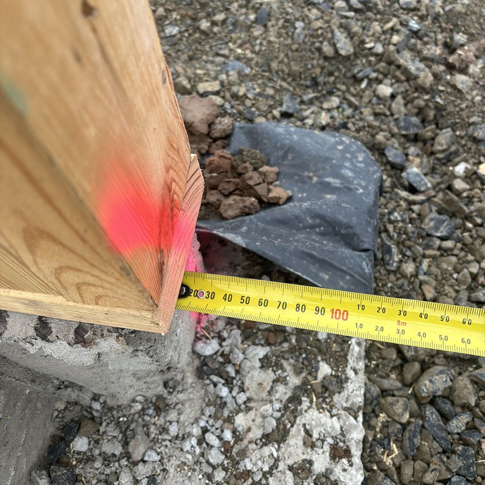 Bottom plate overhanging the slab, Fraser Rise