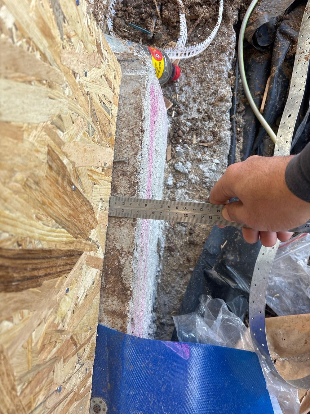 Slab edge proud at a second location, Fraser Rise