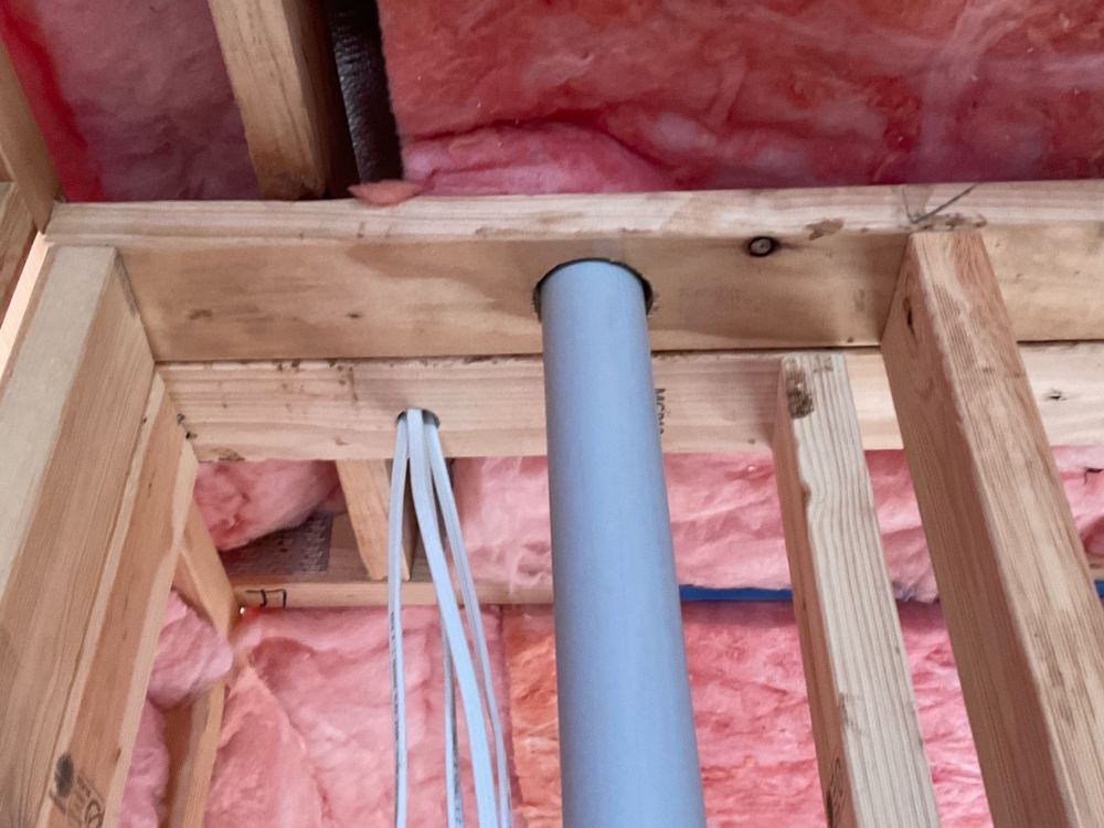 Over notched top plate, recorded on a lock-up inspection in Fraser Rise