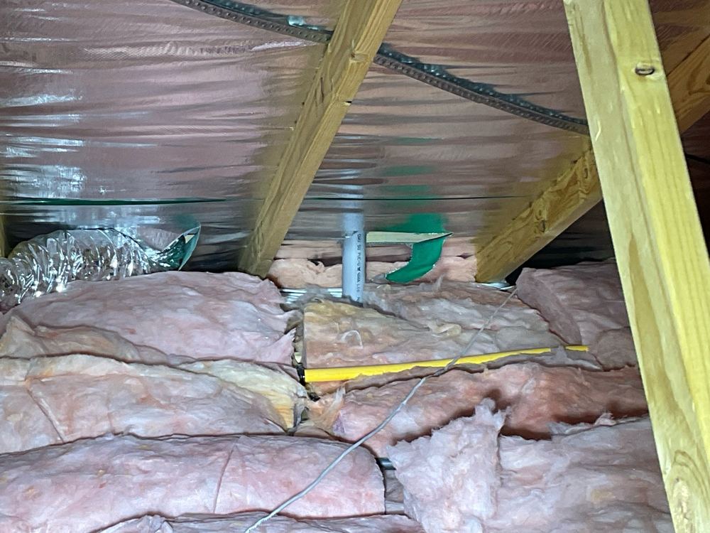Unsealed roof penetration, recorded on a pre-handover inspection in Fraser Rise